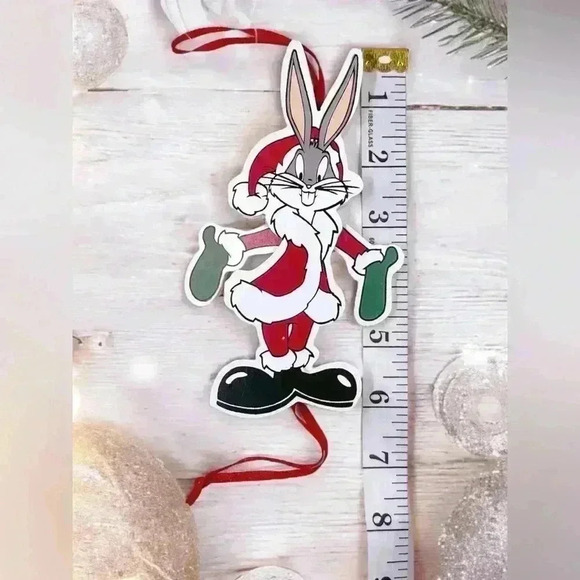 Kurt Adler TM&C 1996 Warner Brothers Wooden Bugs Bunny Movable Ornament VTG - Picture 2 of 6